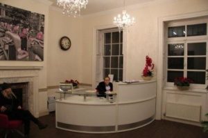 reception area at the travel vaccination clinic in soho london